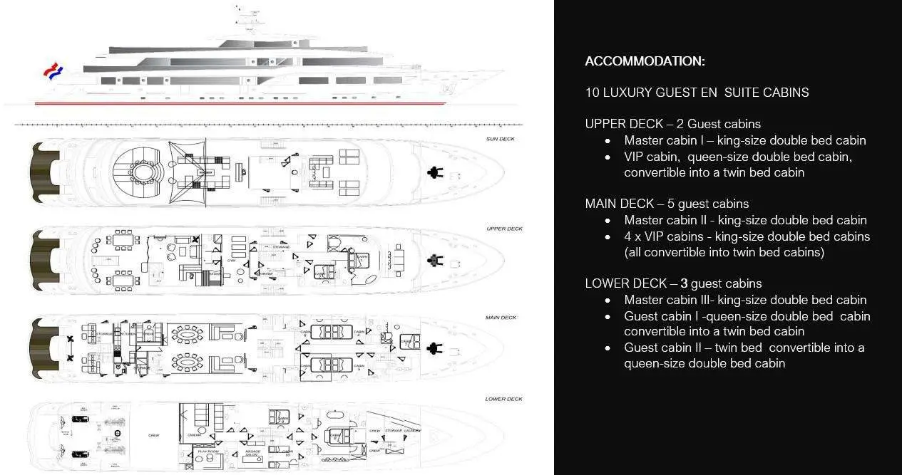 Black Swan deck plan